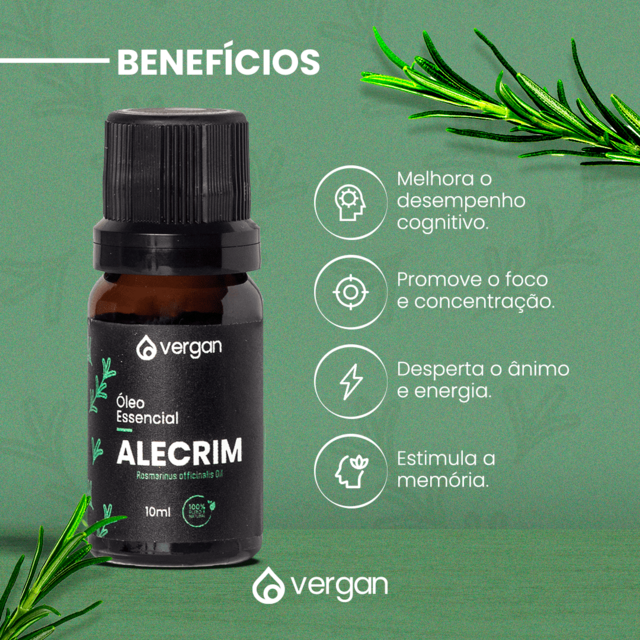 Óleo Essencial de Alecrim - 10ml