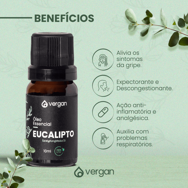 Óleo Essencial de Eucalipto - 10ml